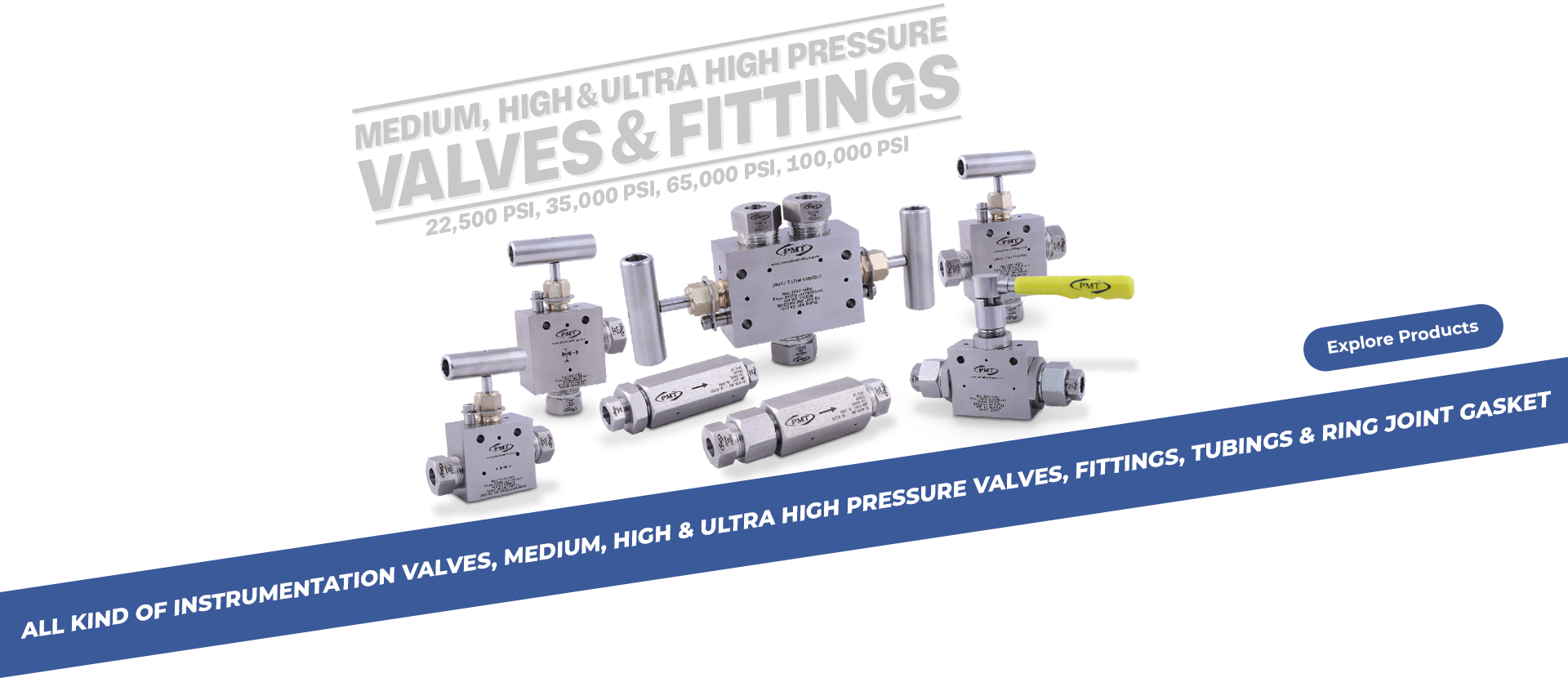 Medium, High, & Ultra High Pressure Valves & Fittings